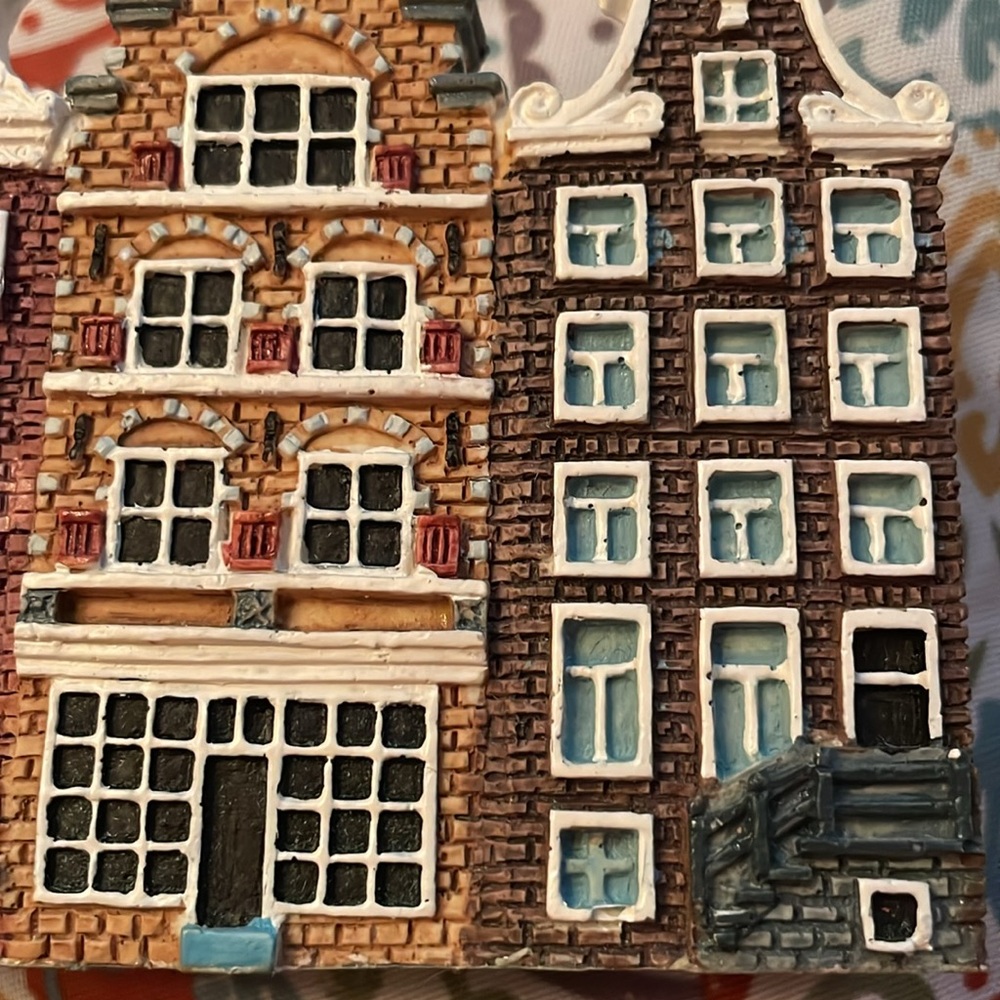 Decorative Ceramic Amsterdam Canal Homes Vintage Napkin Letter Holder‎ - Picture 4 of 5